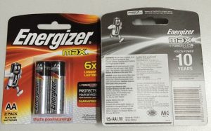 pin AA Energizer