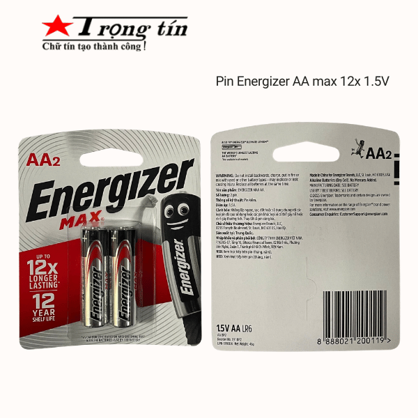 Pin Energizer AA max 12x