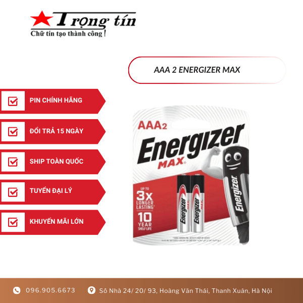 pin AAA 2 Energizer max