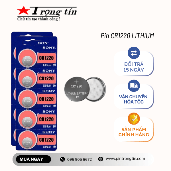 Pin CR1220 LITHIUM