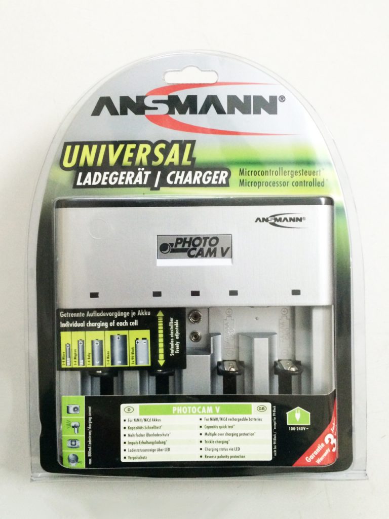 Máy sạc ANSMANN photocam V sạc pin C, D, 9V, AA, AAA