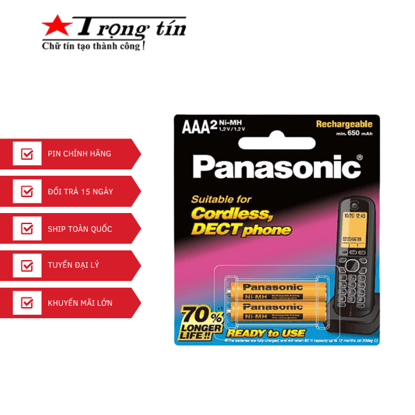 AAA Panasonic 650mAh chinhhang