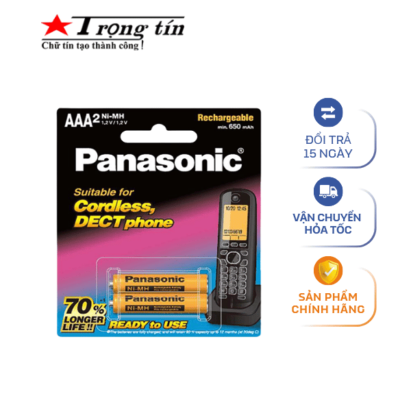pinAAA Panasonic 650mAh