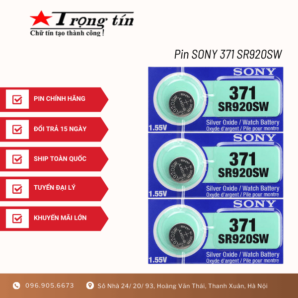 Pin SONY 371 SR920SW NEW