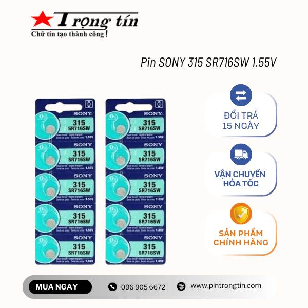 SONY 315 SR716SW 1.55V