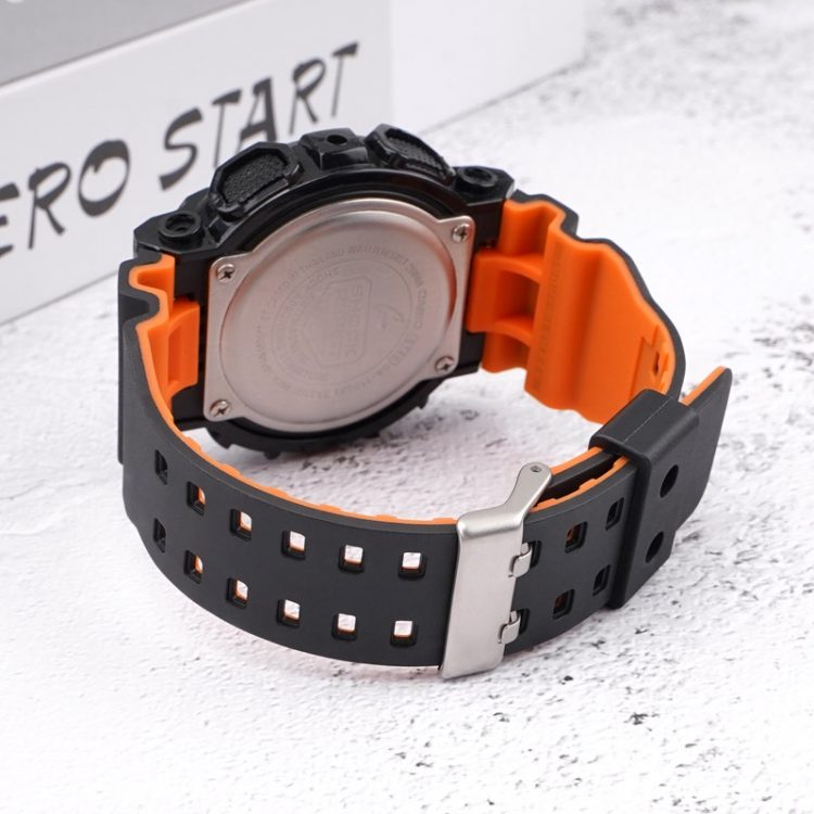 Cinturino Orologio Di Ricambio Per Casio G-Shock GA-100/110/120 &ndash; TPU Nero 16 Mm